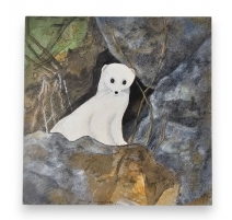 Tableau "L'hermine inquiète" signé COSANDEY