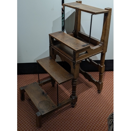Chaise-Escabeau Louis XIII