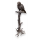 Perroquet sur une branche en bronze