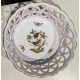 Coupe ajourée "Oiseaux" en porcelaine de Herend