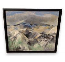 Tableau "Pyrénées" signé R Th BOSSHARD 58