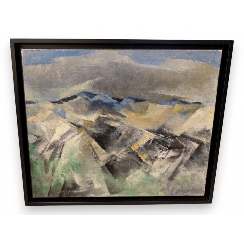 Tableau "Pyrénées" signé R Th BOSSHARD 58