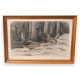 Gravure "Coq de Bruyère" signée RIME