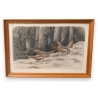 Gravure "Coq de Bruyère" signée RIME