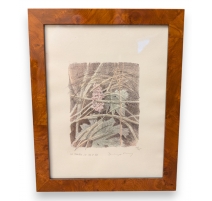 Gravure "Digitale pourpre" signée COSANDEY