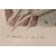 Gravure "Digitale pourpre" signée COSANDEY