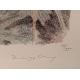 Gravure "Digitale pourpre" signée COSANDEY