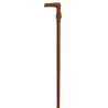 JZ walking stick with a carved wooden handle
