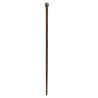 Umbrella walking stick with a silver-coloured metal knob