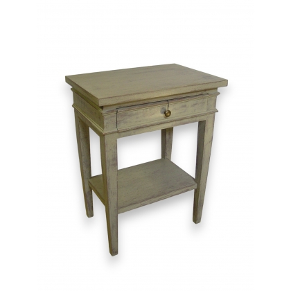 Bedside Directoire style painted, 1-drawer