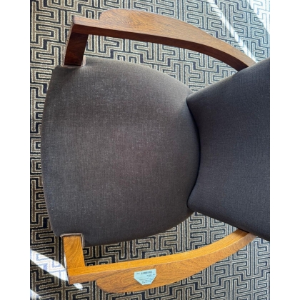Art Deco office armchair, in rosewood, by  Moinat SA  - Antiques and interior design