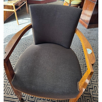 Art Deco office armchair, in rosewood, by  Moinat SA  - Antiques and interior design