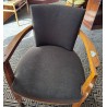 Art Deco office armchair, in rosewood, by  Moinat SA  - Antiques and interior design