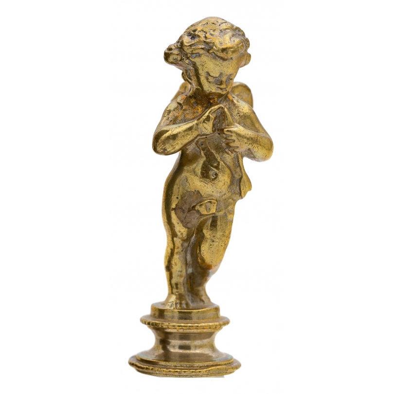 Sceau Ange en bronze JS
