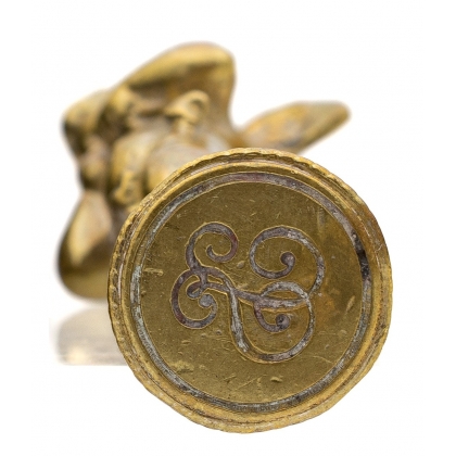 Sceau Ange en bronze JS