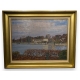 Tableau "Rolle vu de l'Ile" signé C. CHINET