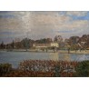 Tableau \"Rolle vu de l\'Ile\" signé C. CHINET