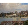 Tableau \"Rolle vu de l\'Ile\" signé C. CHINET