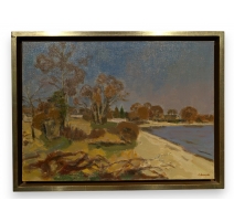 Tableau "La Grève" signé CHINET