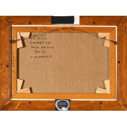 Tableau \"La Grève\" signé CHINET