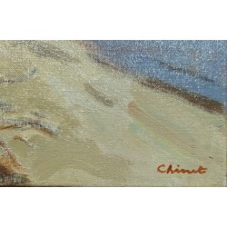 Tableau \"La Grève\" signé CHINET