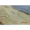 Tableau \"La Grève\" signé CHINET