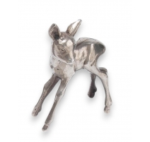 Faon miniature en argent 800
