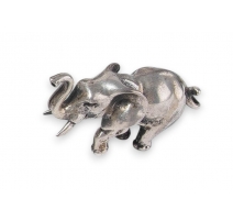 Eléphant miniature en argent