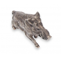 Sanglier miniature en argent 835