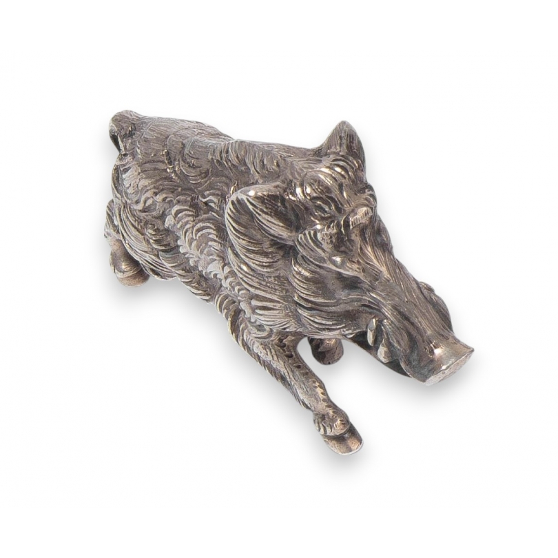 Sanglier miniature en argent 835