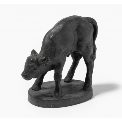 Bronze Veau signé F. BEST