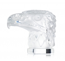 Tête d'aigle presse-papier en cristal moulé