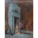 Tableau "Mousquetaire à la cheminée" signé ROTH