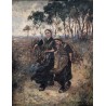 Tableau \"Porteuses de fagots\" signé KOPPENOL