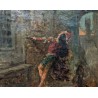 Tableau \"Roméo et Juliette\" signé FORTUNY