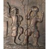 Paire de panneaux en bois sculpté
