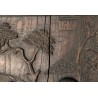 Paire de panneaux en bois sculpté