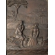 Paire de panneaux en bois sculpté