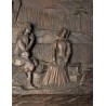 Paire de panneaux en bois sculpté