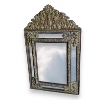 Miroir Baroque en laiton repoussé
