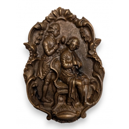 Décor en bronze Coiffeur