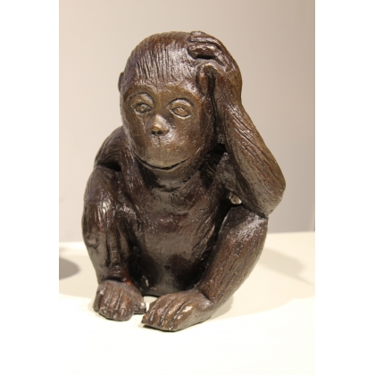 Set of 3 bronze ‘wise’ monkeys