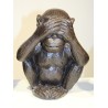 Set of 3 bronze ‘wise’ monkeys