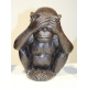 Lot de 3 singes sage en bronze