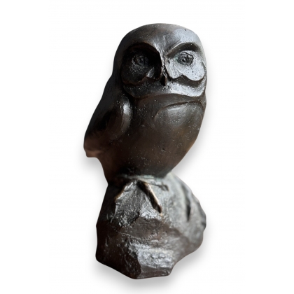 Bronze \"Chouette chevêche\" signée GICÉ 95