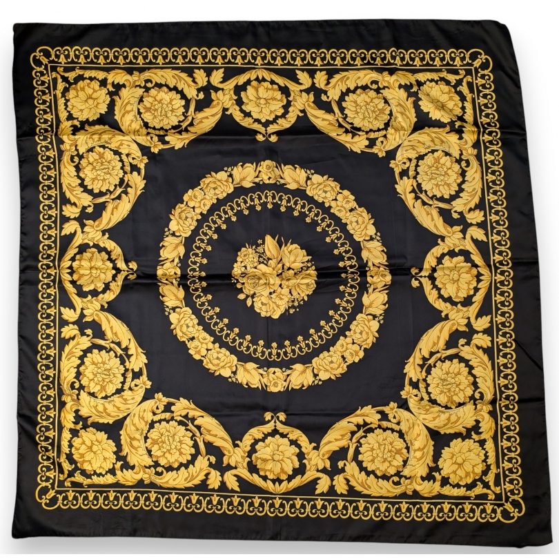 Silk scarf in the Versace style