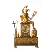 Pendule "Mercure" en bronze doré