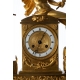 Pendule "Mercure" en bronze doré