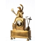 Pendule "Mercure" en bronze doré
