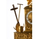 Pendule "Mercure" en bronze doré